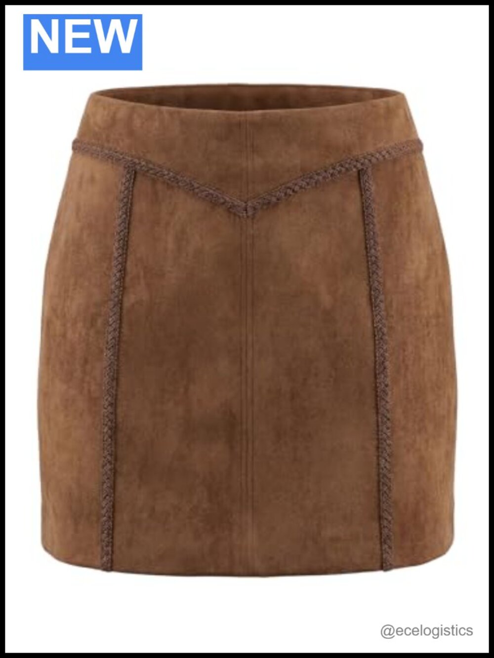 Women's Faux Suede Stretchy High Waist Western Mini Skirt